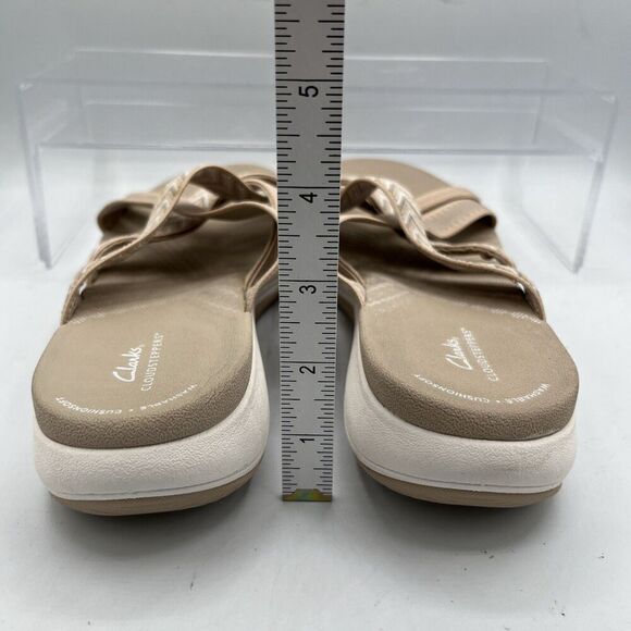 Clarks CloudSteppers Mira Isle Sand Textile Women's Sandals Size 10 Slide - Picture 8 of 10
